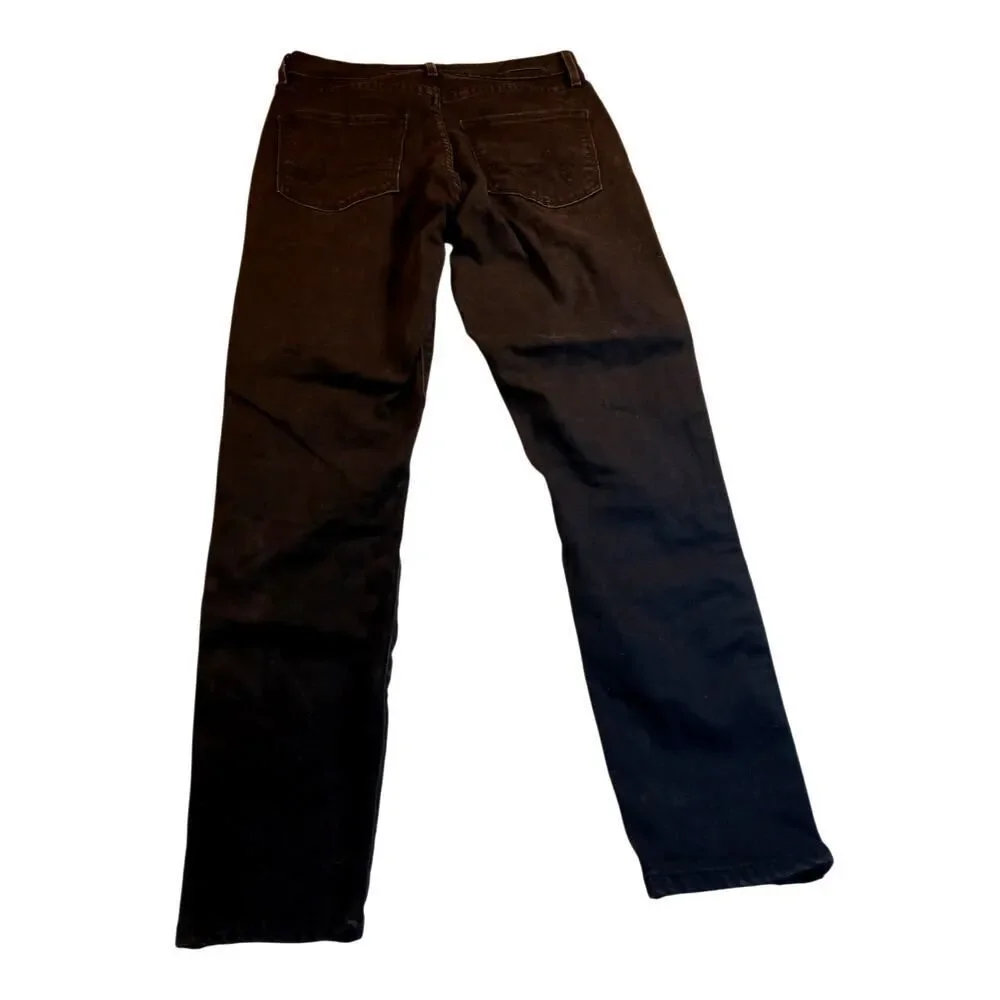 DENIZEN Women's High Rise Ankle Skinny Stretchy Black Wash Jeans - Size: 6